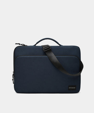 Navy Blue Convertible Laptop Briefcase