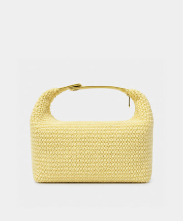 Butter Yellow Teddy Top Cosmetic Bag