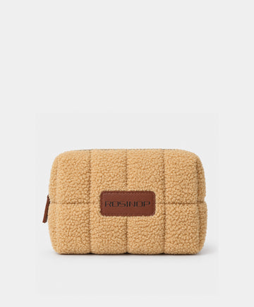 Quilted Teddy Makeup Bag