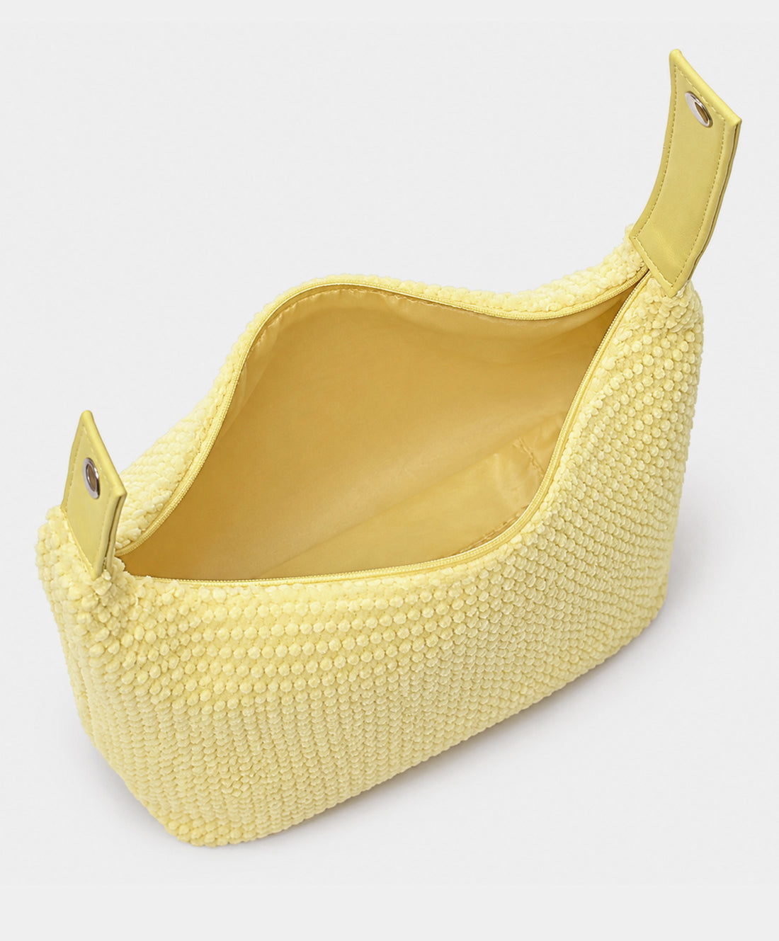 Butter Yellow Teddy Top Cosmetic Bag