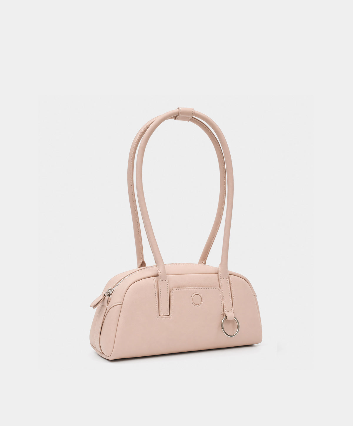 Blush Pink Barrel Shoulder Bag