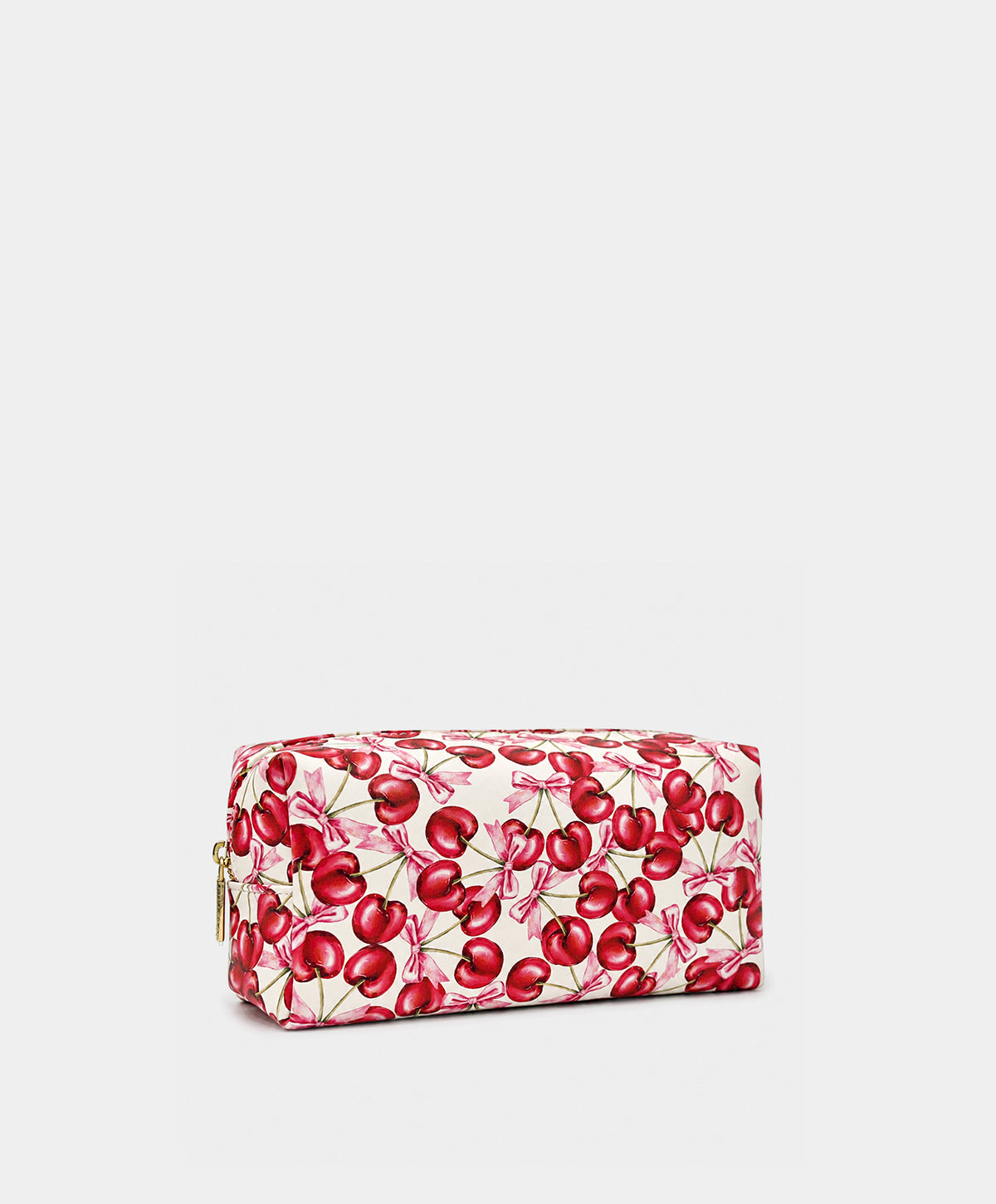 Cherry Bow Print Cosmetic Bag