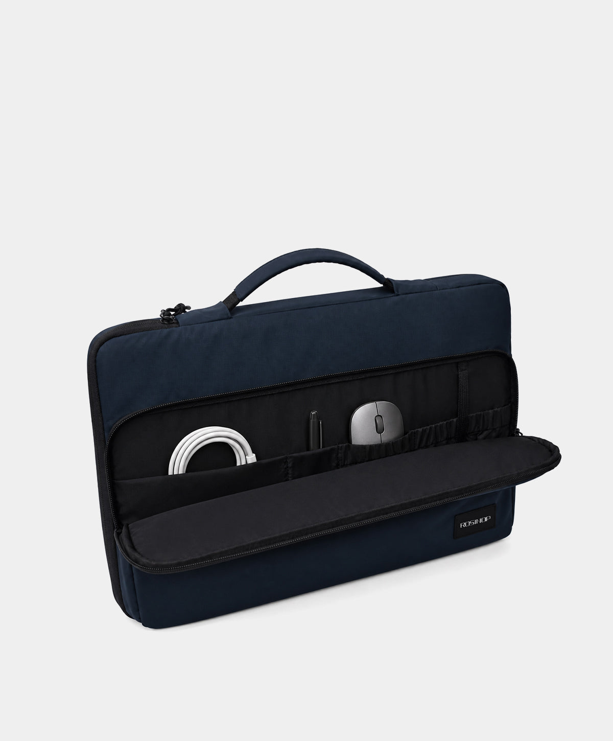 Navy Blue Convertible Laptop Briefcase