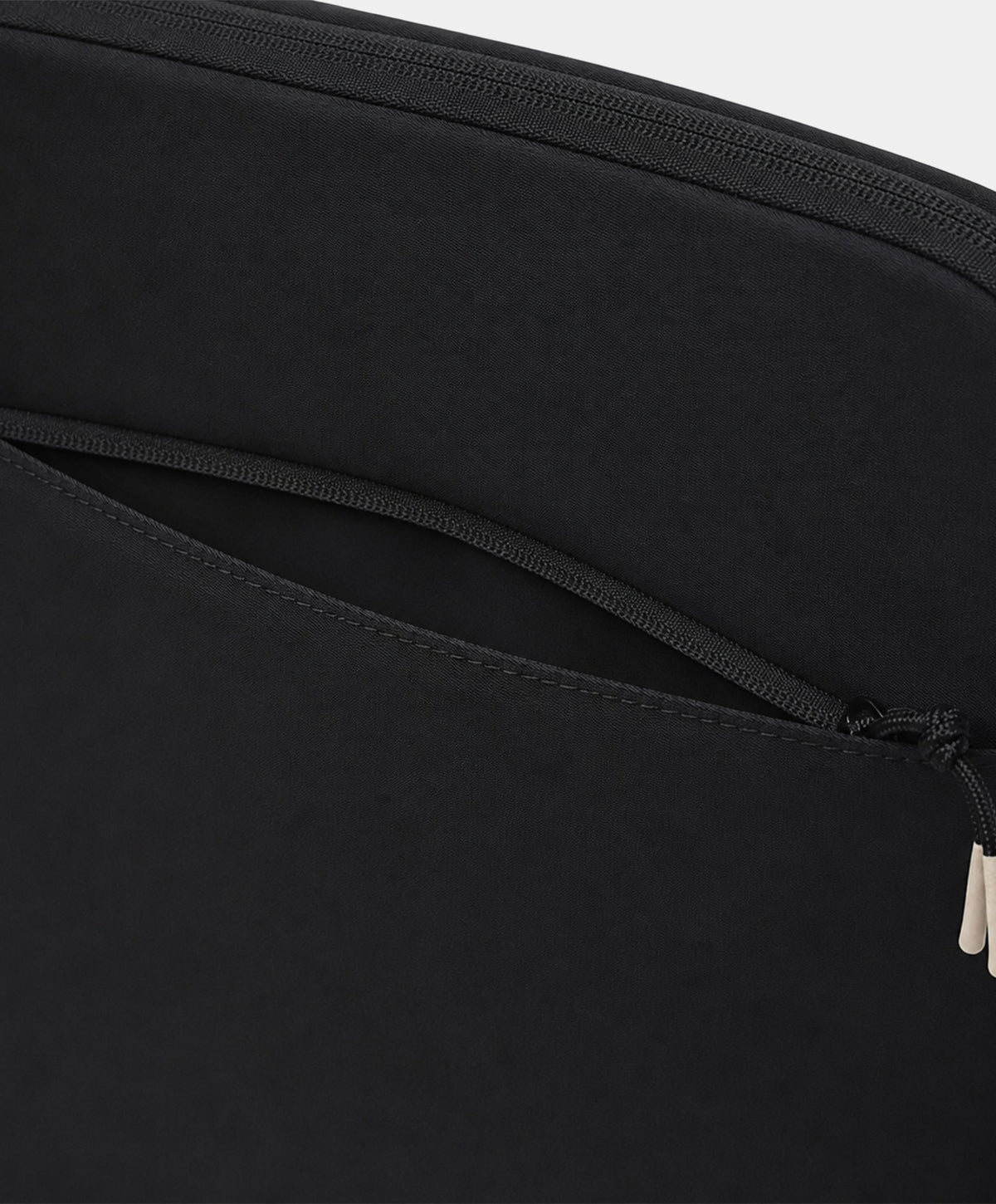 Black Padded Laptop Sleeve with Front Pocket