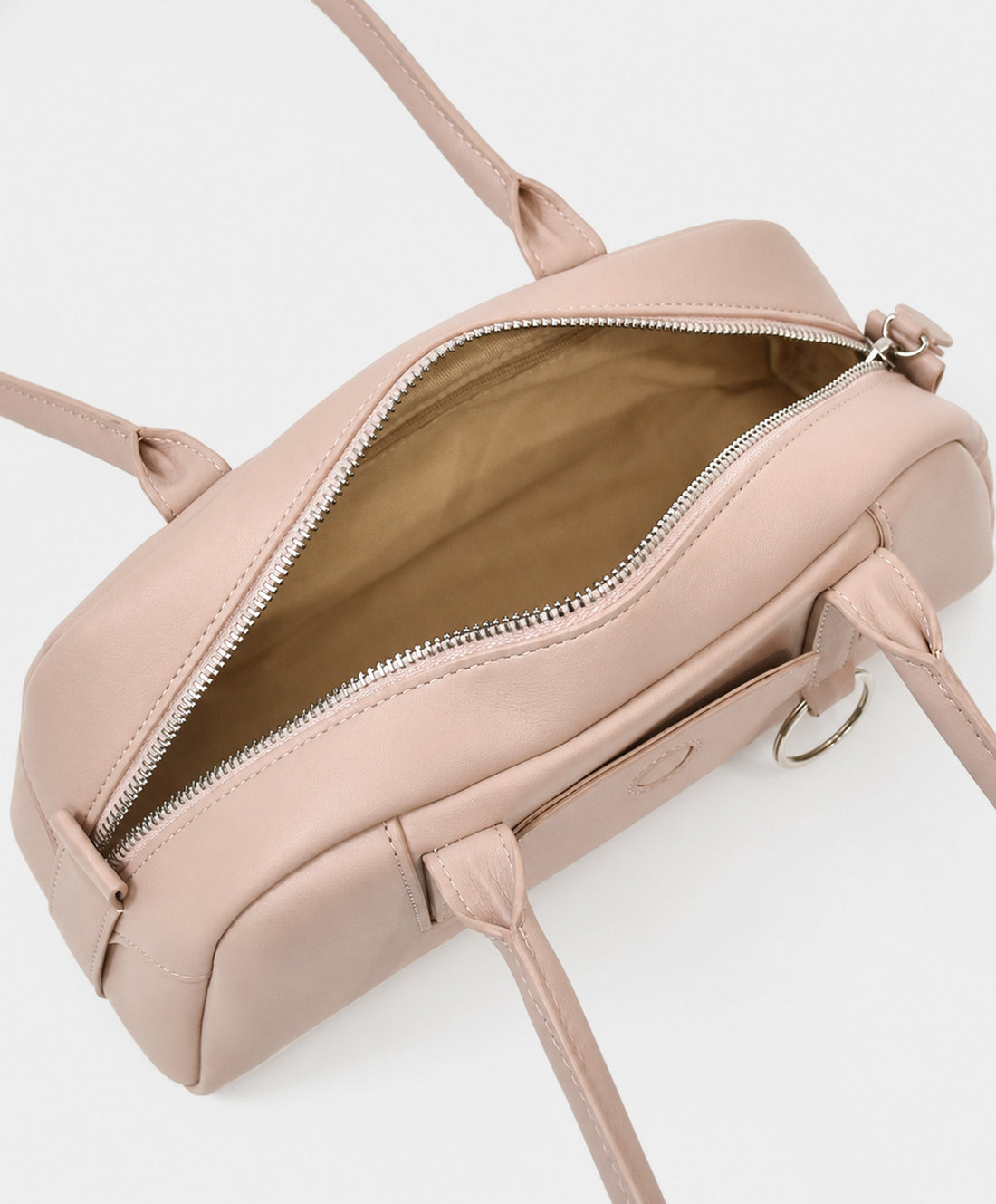 Blush Pink Barrel Shoulder Bag