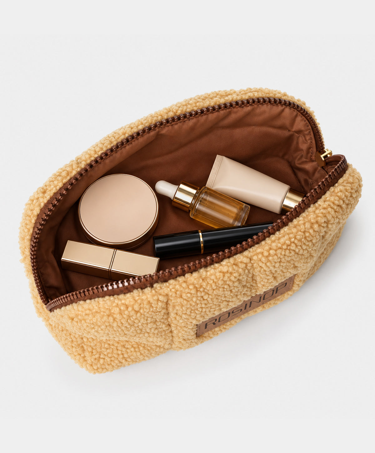 Teddy Fleece Makeup Bag