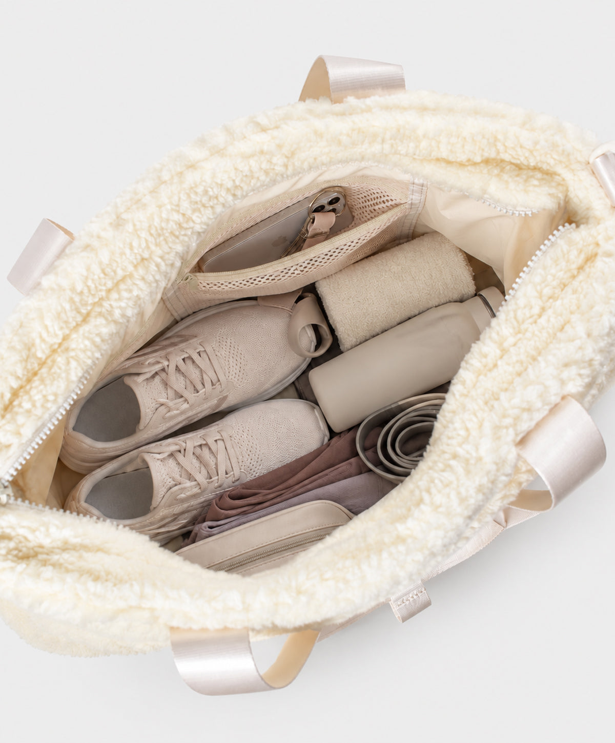 Ivory Teddy Tote Bag