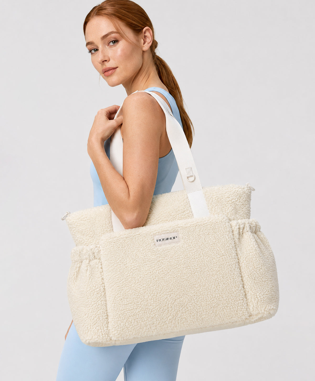 Ivory Teddy Tote Bag