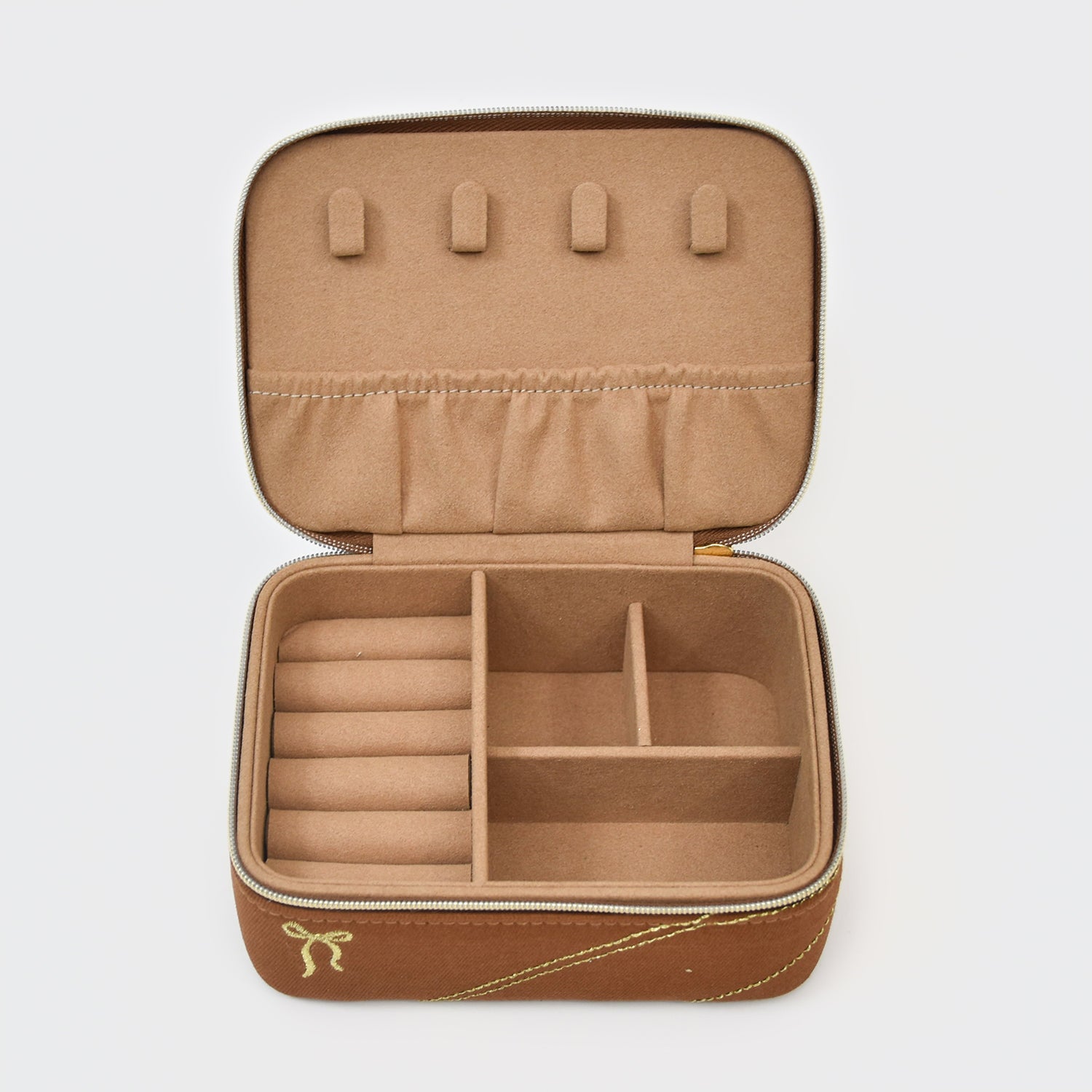 Embroidered jewelry box